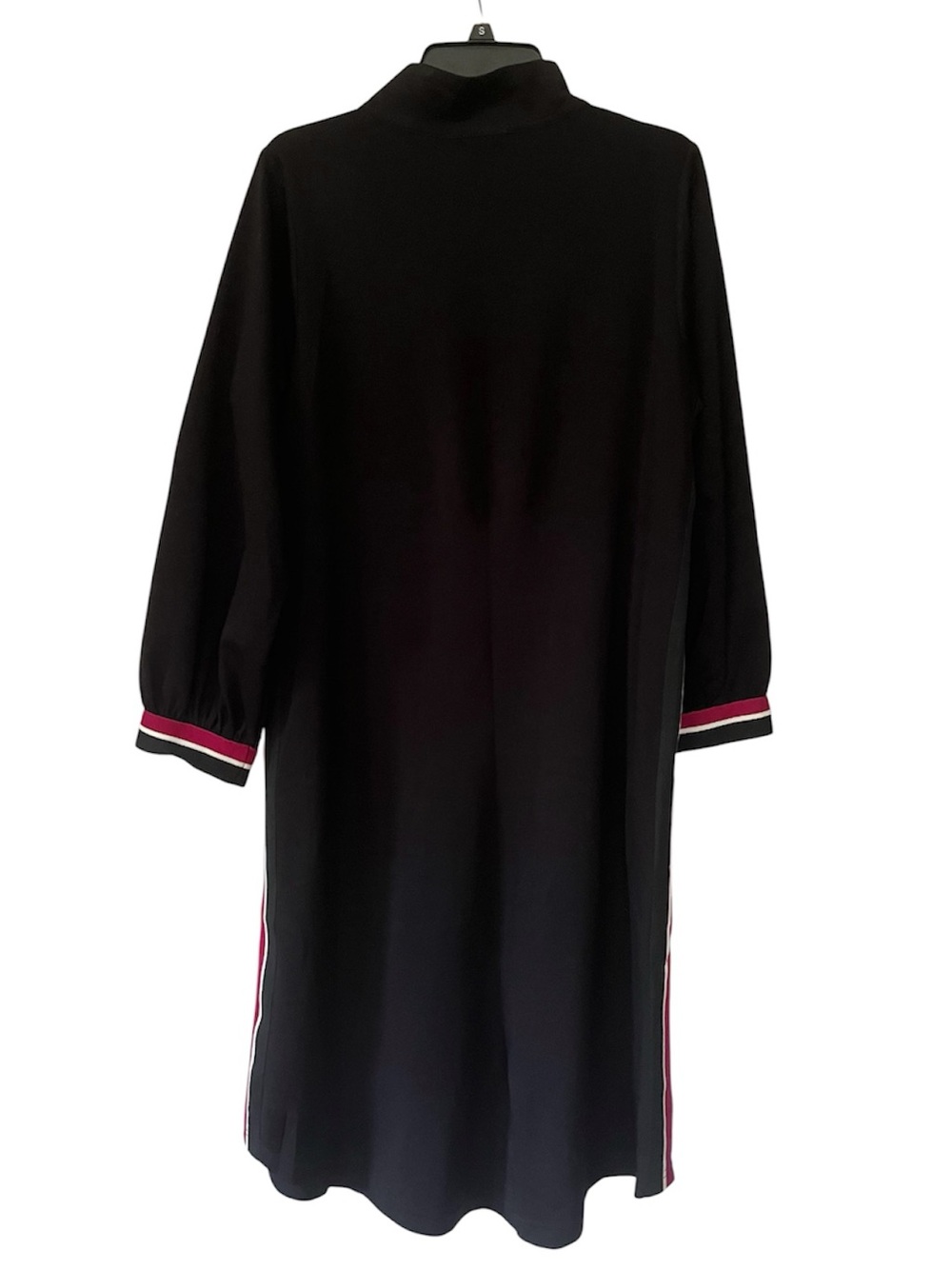 JODIFL Women’s Black tunic shift Dress contrast Trim size Medium relaxed fit New - Picture 2 of 11